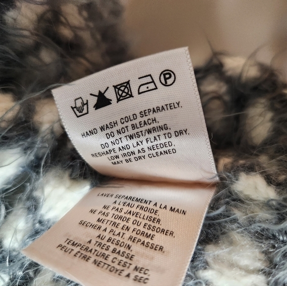 Anthropologie Moth Gray Empyreal Wool/Angora Blend Cropped Shrug Sweater-Size S - Picture 8 of 11